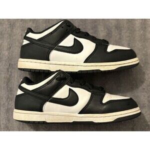 Nike Dunk Low Panda Black White Kids Size 2.5Y CW1588-100